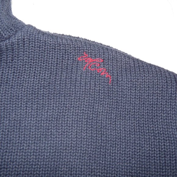 Volcom 1/4 Zip-Up Navy Heavy Pullover XL Extra Large Sweater - Picture 7 of 7